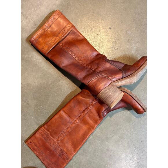 Frye Leather Boots Womens SZ 5 1/2 70's VTG - Picture 6 of 7